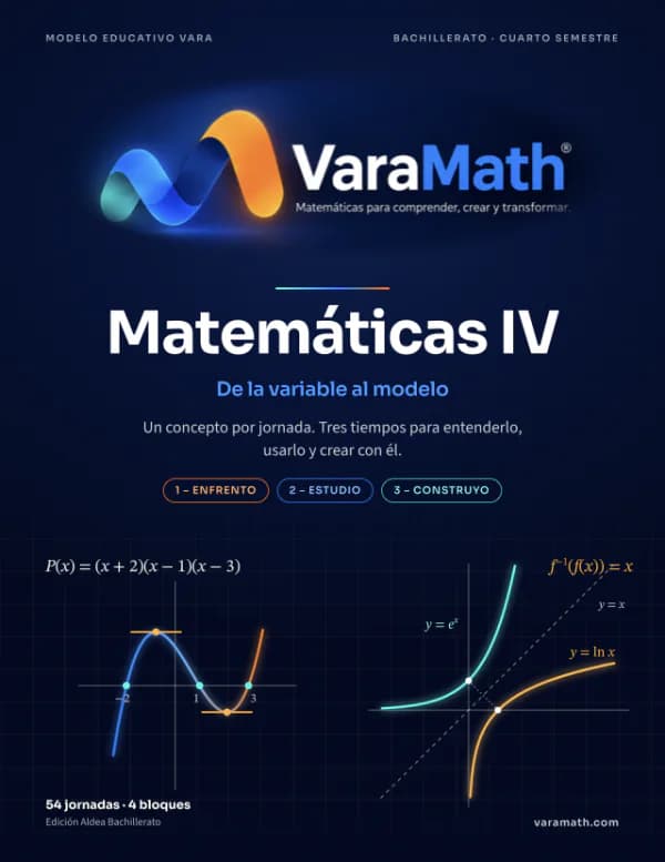 Portada del libro Matemáticas IV: De la variable al modelo