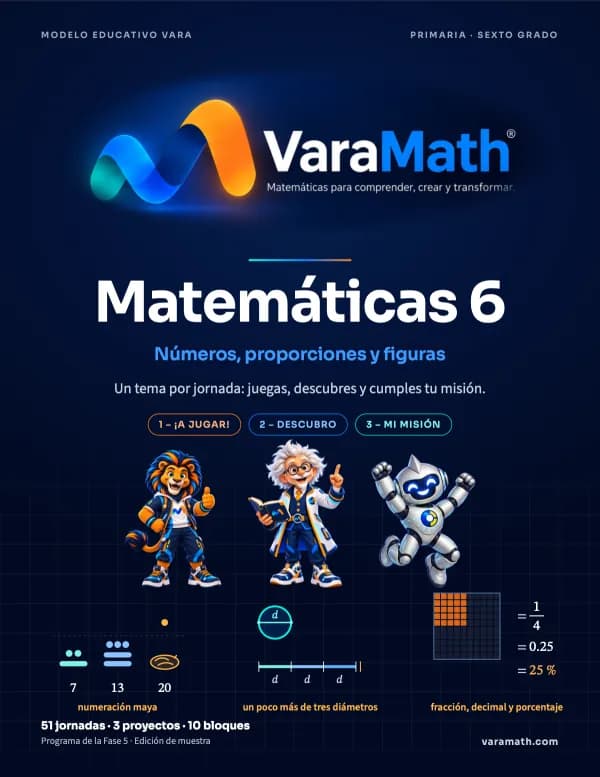 Portada del libro Matemáticas 6: Números, proporciones y figuras